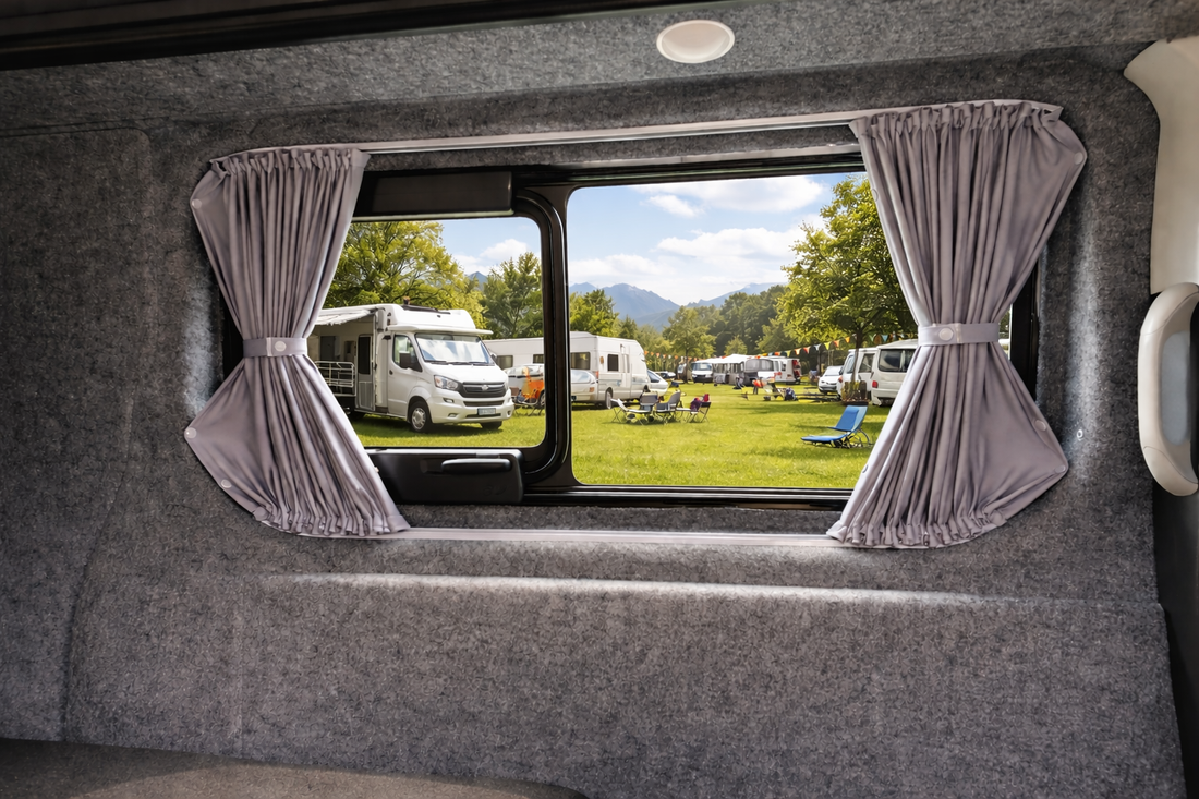 Mercedes Vito 447 doppellagig Gardinen Set 5 Fenster