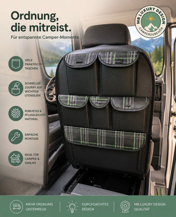 Autositz Organizer – Rücksitztasche für alle Fahrzeuge