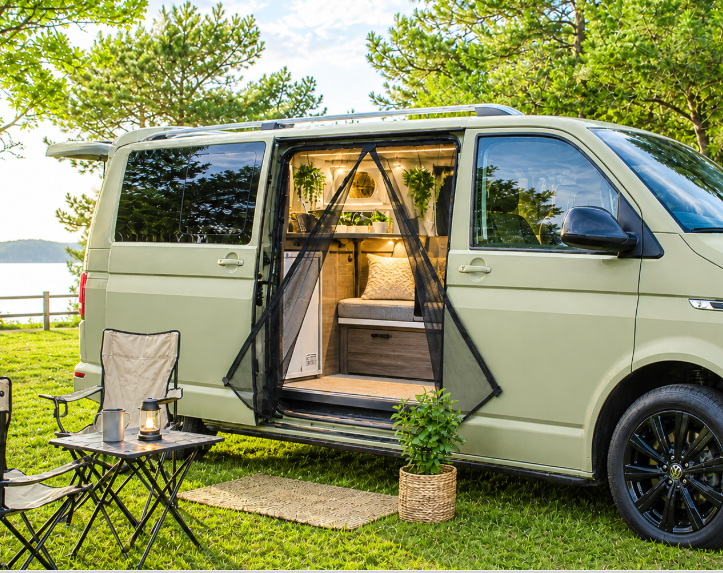 VW T5 T6 T6.1 Moskitonetz Schiebetür rechts (2003-heute) - Multivan Caravelle Transporter California