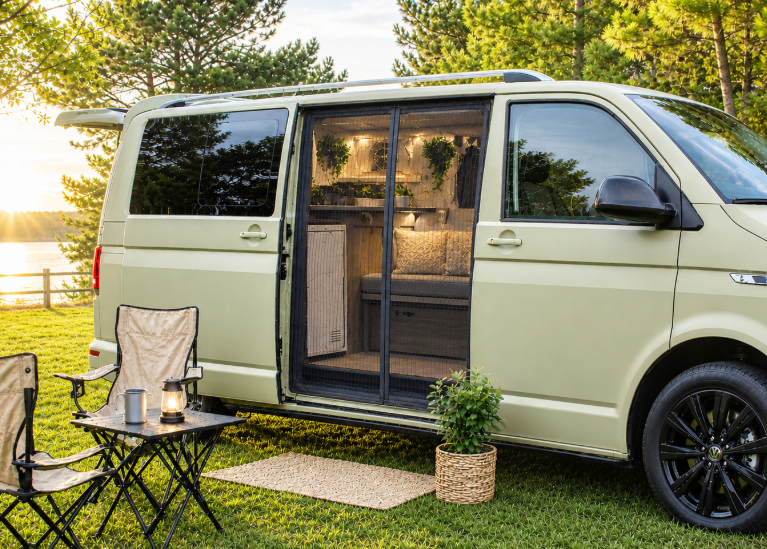 VW T5 T6 T6.1 Moskitonetz Schiebetür rechts (2003-heute) - Multivan Caravelle Transporter California