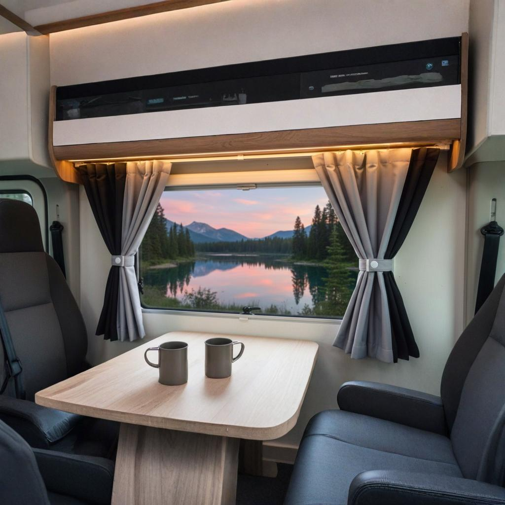 VW T3 doppellagig Gardinen Set 5 Fenster