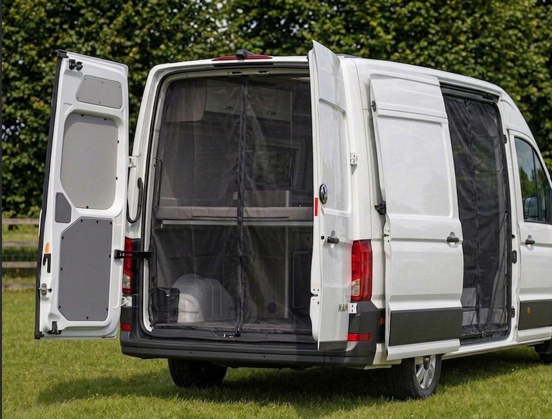 Hecktuer-Moskitonetz-MAN-Crafter-VW-Crafter-Heck-Insektenschutz-MB-Luxury-Design