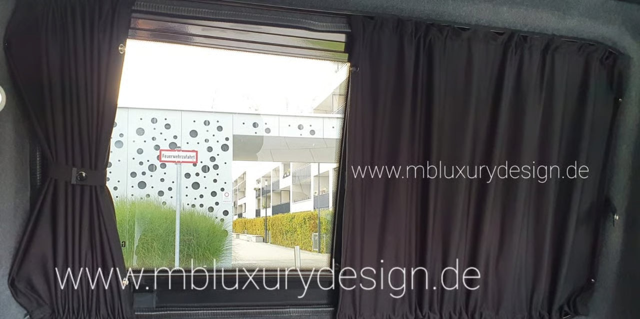 VW T6 doppellagig Gardinen Set 5 Fenster